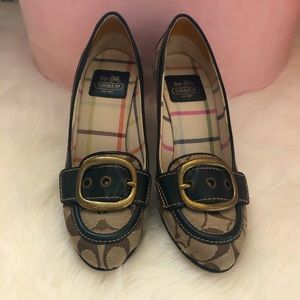 Coach Monogram Heels 6.5